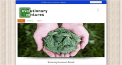 Desktop Screenshot of evolutionaryventures.com